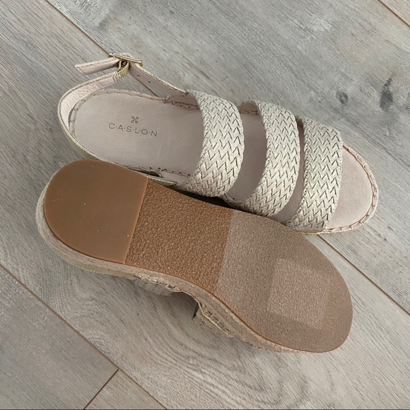 Caslon new golden beige strap espadrille sandals - Picture 7 of 9